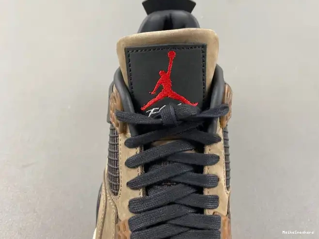 MaikeSneakers AJ4-882335 4 Brown x TS Scott Air Retro Travis Jordan 0605